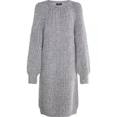 Faina Vestido de malha cinzento