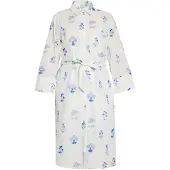 Usha Vestidos camiseiros azul / branco