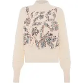 Faina Pullover bronze / prata / branco lã