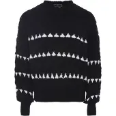 Faina Pullover preto / branco