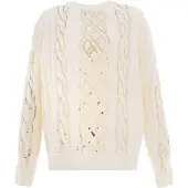 Faina Pullover branco lã