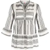 IZIA Túnica cinzento / branco