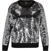 Faina Pullover preto / prata