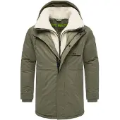 STONE HARBOUR Sobretudo de inverno 'Navroos XX' ecru / oliveira