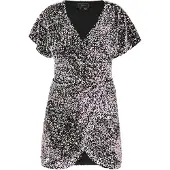 Faina Vestido de cocktail rosa claro / preto