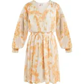 IZIA Vestido laranja claro / branco