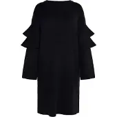 Usha Vestido de malha preto