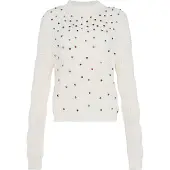 Faina Pullover azul / verde / vermelho / branco lã