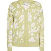 Usha Pullover verde claro / branco