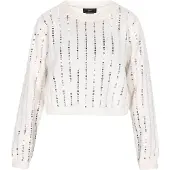 Faina Pullover branco lã