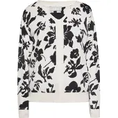 Usha Pullover preto / branco lã