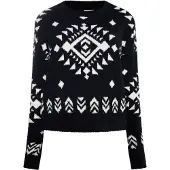 IZIA Pullover 'Hoona' preto / branco