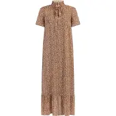 Faina Vestido camelo / branco