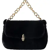 Faina Mala de ombro ouro / preto