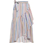 IZIA Saia azul / azul claro / castanho / offwhite