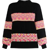 IZIA Pullover amarelo / vermelho / preto