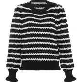 Faina Pullover preto / branco