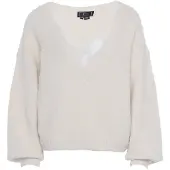 Faina Pullover branco / branco lã