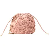 Faina Mala de bolsa ouro / cor-de-rosa