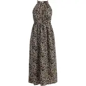 Faina Vestido bege / castanho claro / preto