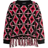 IZIA Pullover 'Hoona' vermelho / preto / branco