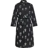 Usha Vestidos camiseiros preto / branco