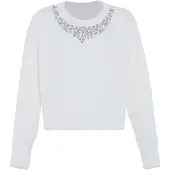 Faina Pullover branco lã