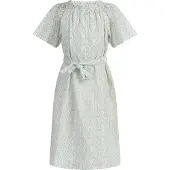 IZIA Vestido turquesa / ouro / offwhite
