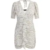 Faina Vestido ouro / cinzento escuro / cor-de-rosa / branco