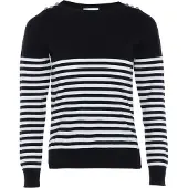 Usha Pullover preto / offwhite