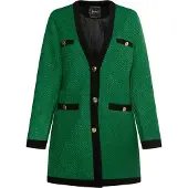 Faina Blazer ouro / verde relva / preto