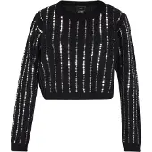 Faina Pullover preto / prata