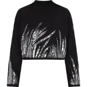 Faina Pullover preto / prata
