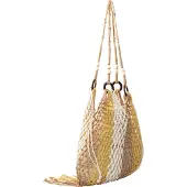 IZIA Shopper castanho claro / amarelo / branco