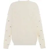 Faina Pullover mistura de cores / branco lã