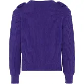 Faina Casaco de malha roxo escuro
