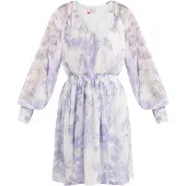 IZIA Vestido bege / lilás / branco