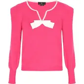 Faina Pullover rosa / branco