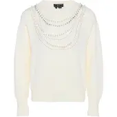 Faina Pullover branco lã