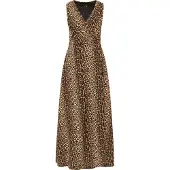 Faina Vestido bege / castanho / preto