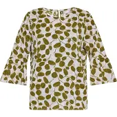 Usha Blusa oliveira / offwhite