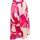 Faina Saia ecru / rosa / magenta / vermelho sangue