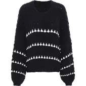 Faina Pullover preto / branco