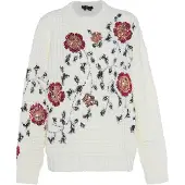Faina Pullover vermelho / preto / prata / branco