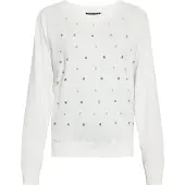 Faina Sweatshirt transparente / branco / branco pérola