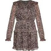 Faina Vestido ouro / rosa / cor-de-rosa / preto