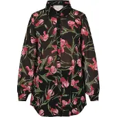 Usha Blusa mistura de cores / preto