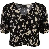 Faina Blusa bege / preto