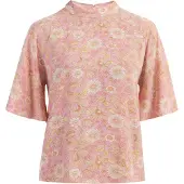 Usha Blusa creme / amarelo claro / cor-de-rosa
