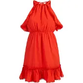 Faina Vestido de cocktail vermelho